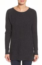 Women's Halogen High/low Wool & Cashmere Tunic Sweater, Size - Grey