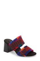 Women's Topshop Nelly Woven Slide Sandal .5us / 37eu - Black