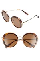 Women's Blanc & Eclare Portofino 54mm Polarized Sunglasses - Tortoise/ Gold/ Solid Brown