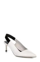 Women's Via Spiga Blake Slingback Pump M - White