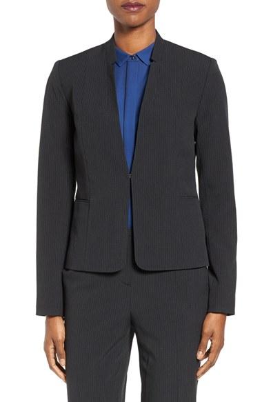 Women's T Tahari Zoe Reverse Lapel Jacket