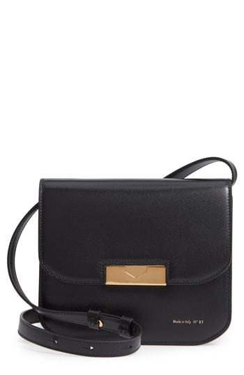 Victoria Beckham Eva Calfskin Leather Crossbody Bag - Black