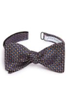 Men's John W. Nordstrom Geometric Silk Bow Tie, Size - Orange