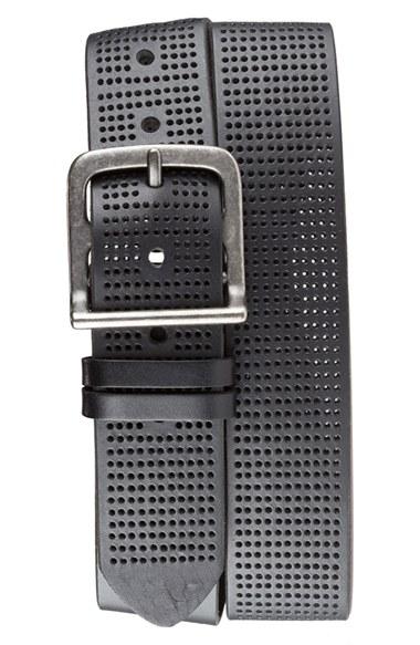 Men's Bill Adler 1981 Perforated Leather Belt