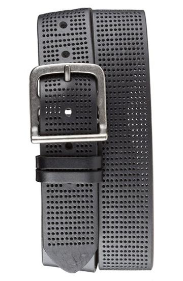 Men's Bill Adler 1981 Perforated Leather Belt