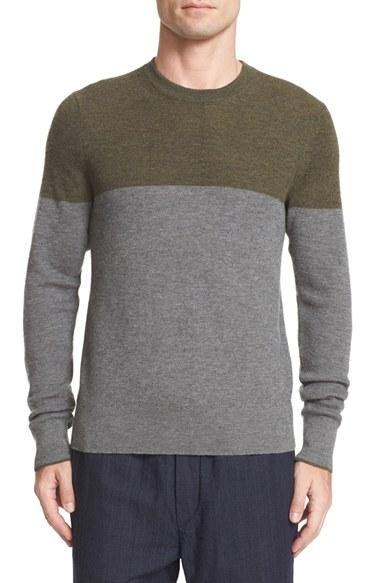 Men's Rag & Bone Camden Colorblock Cashmere Crewneck Sweater