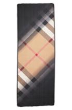 Women's Burberry Ombre Check Silk Scarf, Size - Brown