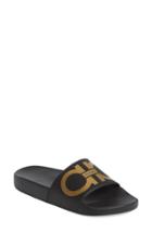 Women's Salvatore Ferragamo 'groove' Slide Sandal B - Black