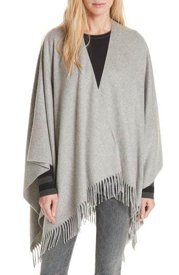 Women's Rag & Bone Cashmere Poncho, Size - Grey