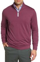 Men's Peter Millar Perth Quarter Zip Stretch Pullover, Size - Red