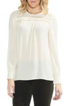 Women's Vince Camuto Pintuck Yoke Top, Size - White