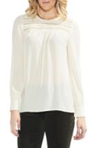 Women's Vince Camuto Pintuck Yoke Top, Size - White