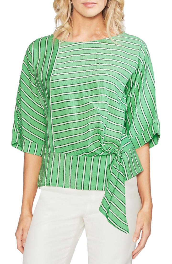 Women's Vince Camuto Stripe Dolman Sleeve Top, Size - Green