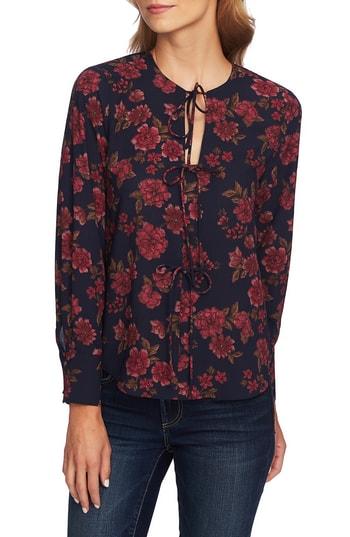 Women's 1.state Gallant Garden Blouse, Size - Blue