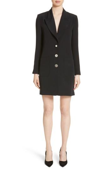 Women's Adam Lippes Satin Crepe Tuxedo Dress