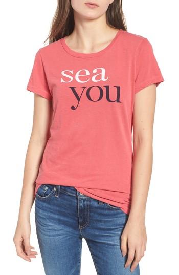 Women's Sundry Sea You Tee - Red