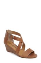 Women's Lucky Brand Jenley Wedge Sandal M - Brown