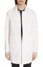 Women's Emporio Armani Calvary Stretch Twill Caban Coat Us / 38 It - Beige