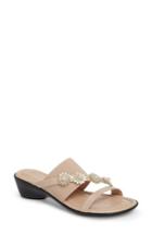 Women's Tuscany By Easy Street Paradiso Slide Sandal N - Beige
