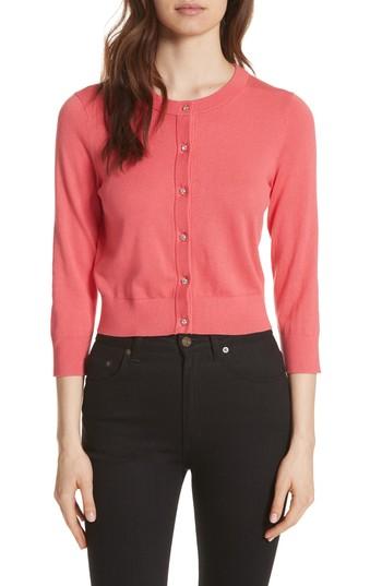 Women's Kate Spade New York Jewel Button Crop Cardigan