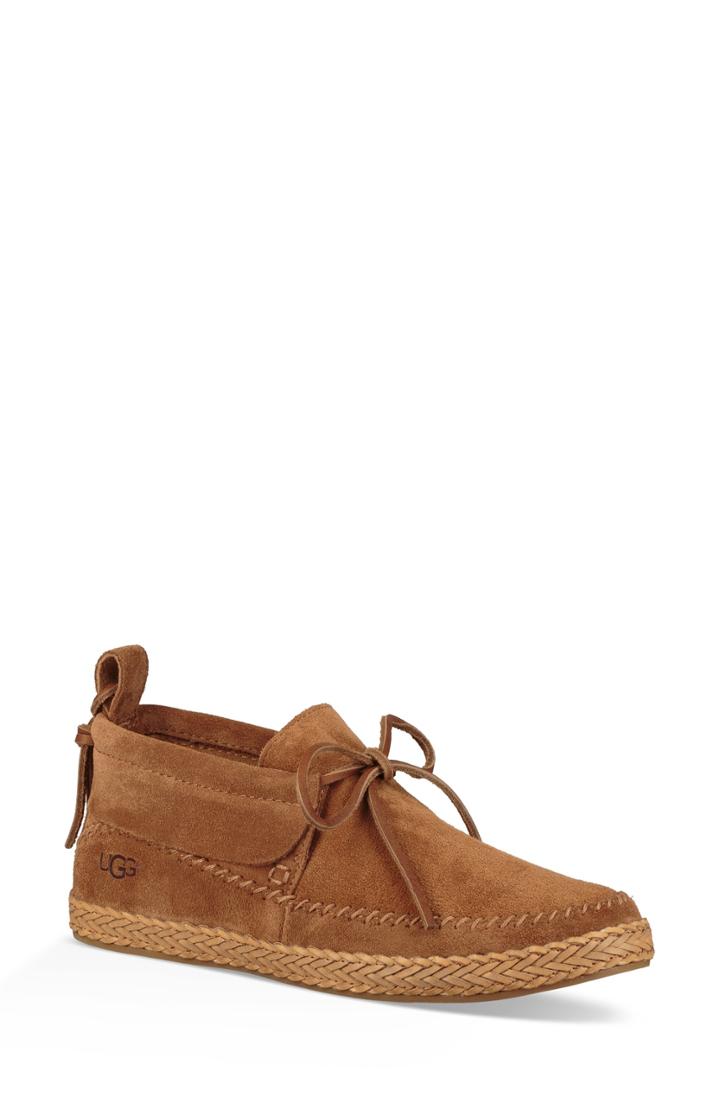 Women's Ugg Woodlyn Moc Toe Bootie .5 M - Brown