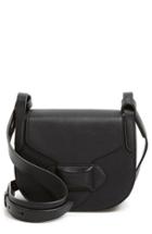 Michael Kors 'small Daria' Leather Crossbody Bag - Black