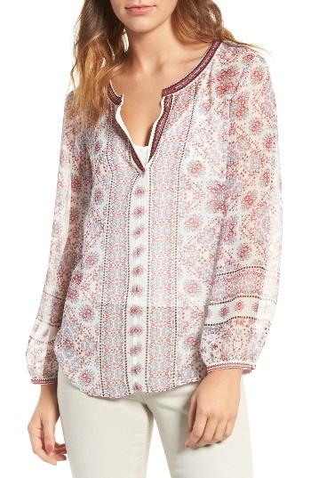Women's Ella Moss Wayfair Silk Blouse - Ivory