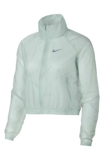 Women's Nike Transparent Running Jacket - Grey