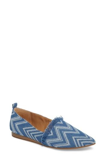 Women's Lucky Brand Beechmer Pointy Toe Flat M - Blue