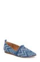 Women's Lucky Brand Beechmer Pointy Toe Flat M - Blue