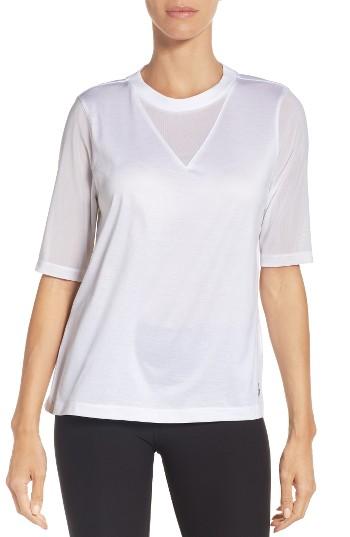 Women's Nike Pleated Back Top - White