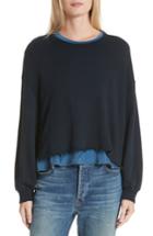 Women's The Great. The Cut Off Sweatshirt - Blue
