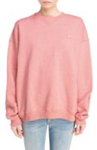 Women's Acne Studios Yana Patch Sweatshirt - Pink