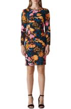 Women's Whistles Digital Bloom Print Body-con Dress Us / 4 Uk - Blue
