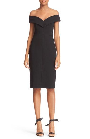 Women's Alice + Olivia Luana Off The Shoulder Sheath Dress