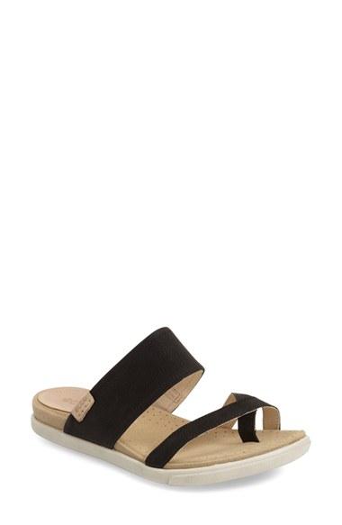 Women's Ecco 'damara' Sandal -6.5us / 37eu - Black