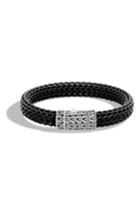 Men's John Hardy Classic Silver Rubber Chain Bracelet