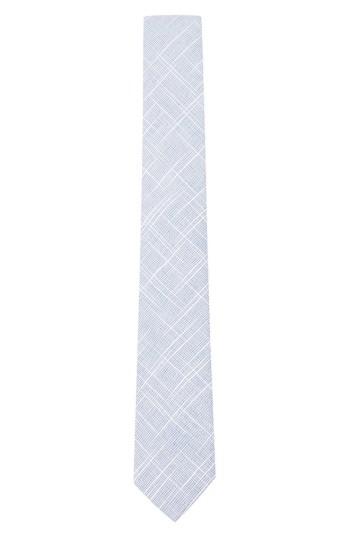 Men's Topman Textured Linen & Cotton Tie