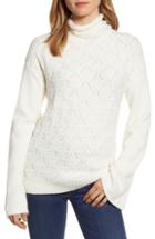 Women's Lucky Brand Pointelle Front Turtleneck Sweater