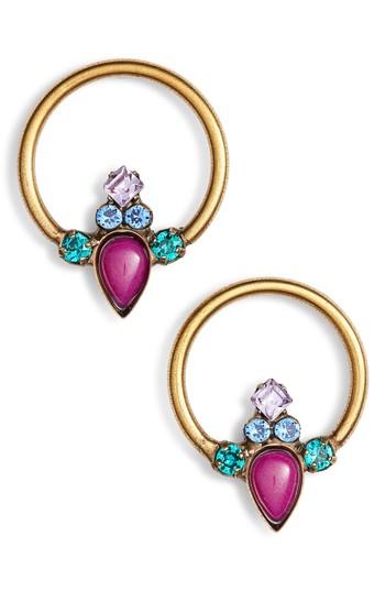 Women's Sorrelli Hazel Crystal Hoop Earrings