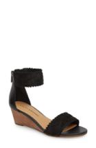 Women's Lucky Brand Joshelle Wedge Sandal .5 M - Black