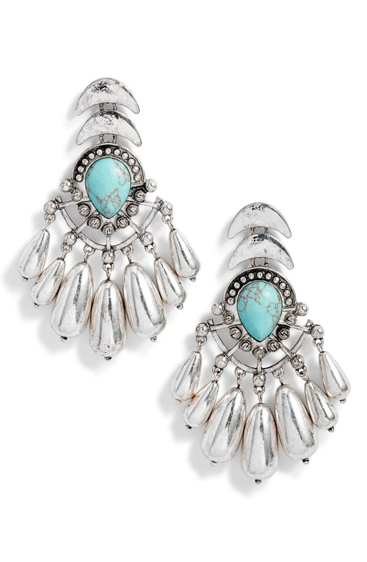 Women's Dlnlx By Dylanlex Gia Turquoise Statement Earrings