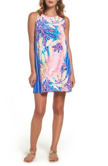 Women's Lilly Pulitzer Jackie Silk Shift Dress - Blue