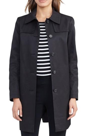 Women's Lauren Ralph Lauren A-line Trench Coat - Black