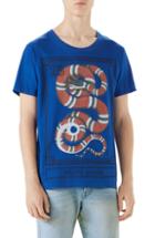 Men's Gucci Snake Stamp Graphic T-shirt