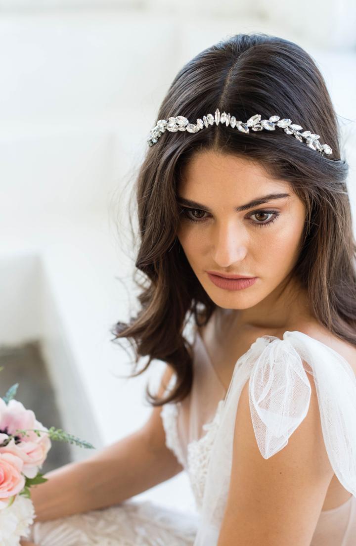 Brides & Hairpins Zila Crystal Crown Comb, Size - Metallic