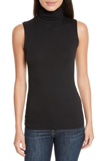 Women's Majestic Filatures Turtleneck Top - Black
