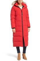 Women's Canada Goose 'mystique' Regular Fit Down Parka With Genuine Coyote Fur Trim - Red