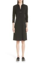 Women's Lafayette 148 New York Zac Jersey Sleeve Dress - Black