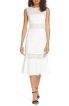 Women's Nsr Taylor Eyelet Midi Dress - White